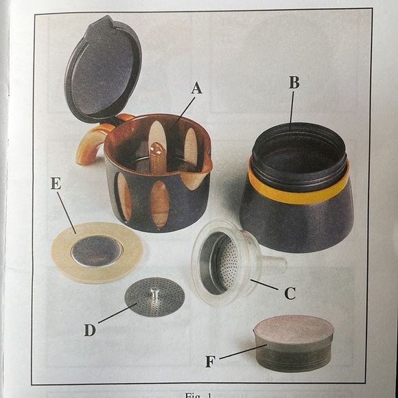 Mamy Coffee Maker Moka Pot for Microwave Espresso Latte Made Italy - Picture 4 of 6